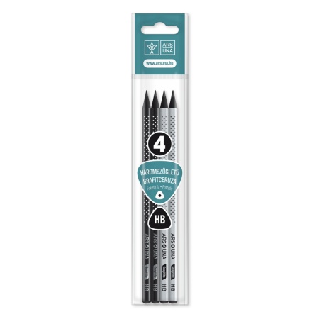 Set 4 creioane HB Ars Una black dots