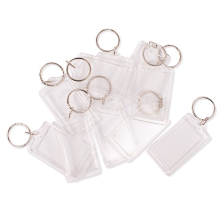 Playbox Keyring for picture, rectangular 10 pcs