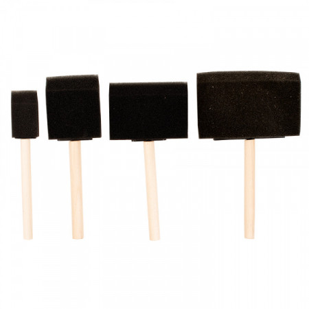 Foam brushes, 4 pcs, Playbox