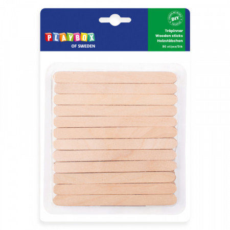 Playbox Craft -bete din lemn - 96buc