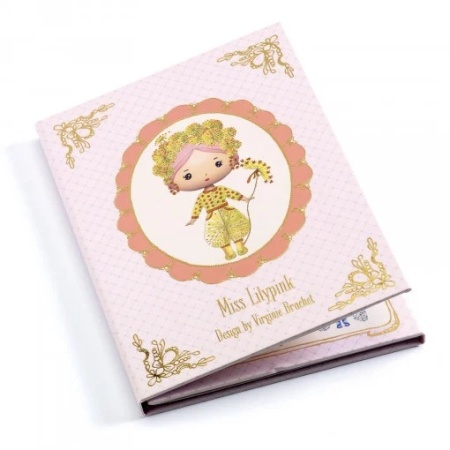 Set cu abtibilduri repozitionabile, Miss Lilypink, Djeco