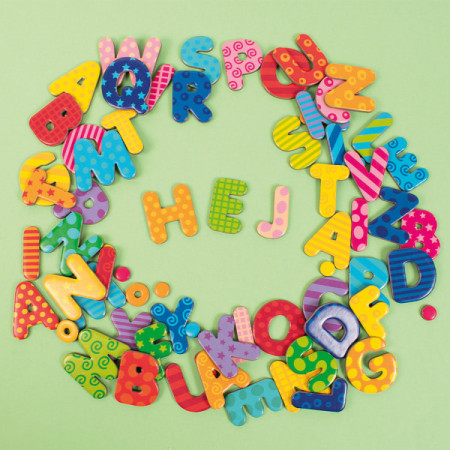 Magnetic letters with patterns 60 pcs., Playbox
