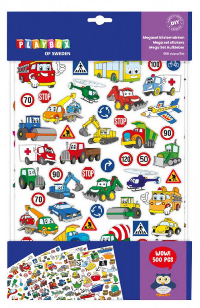 Playbox Mega set Stickere vehicule, Playbox