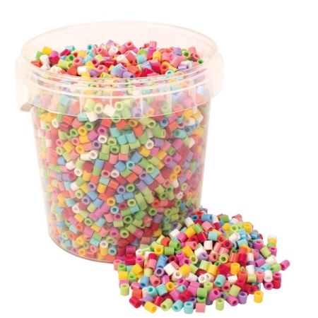 Ironing beads in bucket 5000 pcs Happy mellow Playbox