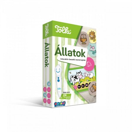 Tolki - Állatok Interaktív beszélő memóriajáték 3-7 éveseknek