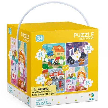 Meserii, puzzle 4 in 1
