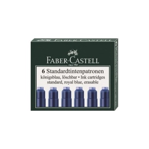 Cartușe cerneală Faber-Castell Royal Blue - 6 bucăți