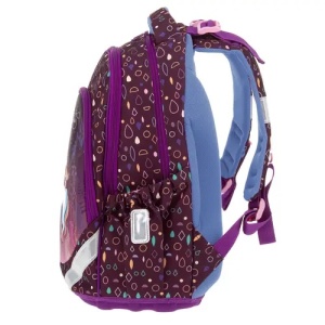 Rucsac Ars Una Magic Forest – 23L, design pădure fermecată, spate ergonomic, fete. Lateral.