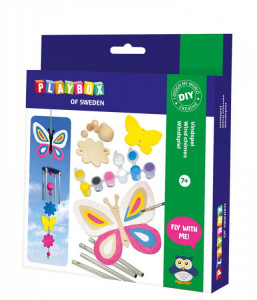 Playbox Craft - Set clopotel de vant - fluturi/flori - Img 1