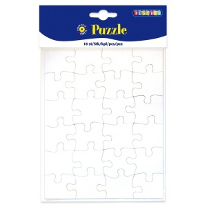Puzzle de colorat și personalizat Playbox - 16 bucăți