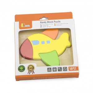 Puzzle din lemn - avion