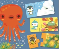 Puzzle duo Djeco Ascunselea - Img 1