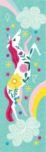 Semne de carte de colorat - Unicorni (cu strasuri)