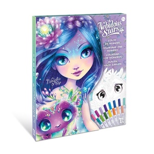 Set de cărți de colorat după numere - Nebulous Stars
