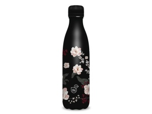 Sticlă termoizolantă din oțel inoxidabil Ars Una, model Flowery Black, 500 ml - Img 2