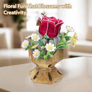 3D puzzle trandafir - Img 3