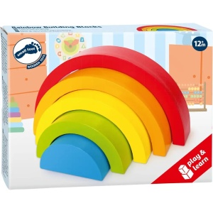 Cuburi de construcție din lemn Rainbow