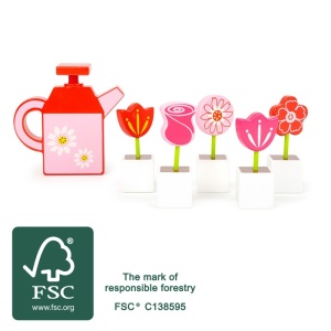 Flower Set with Watering Can FSC 100% Small Foot - Img 9