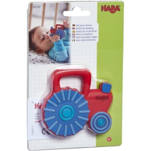 HABA Baby Mașină – Tractor senzorial și jucărie de dentiție pentru bebeluși