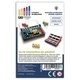 Joc IQ Twist de la Smart Games cu tablă compactă, 8 piese puzzle colorate, 7 pioni și provocări logice 2D și 3D pentru construirea puzzle-urilor și a piramidelor tridimensionale.