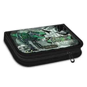 Penar echipat Ars Una T-Rex – tematică dinozauri, compact, cu accesorii școlare incluse.