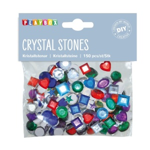 Pietre de Cristal Autoadezive Playbox – 150 bucăți pentru decorațiuni creative și proiecte strălucitoare