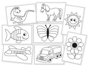 Planșe de cusut cu motive nautice 17 x 11 cm, 48 bucăți - Playbox