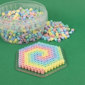 Playbox Beads in jar pastel mix~1000 pcs - Img 3