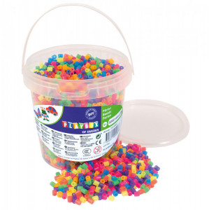 Mărgele de călcat colorate, dimensiune standard – 5000 buc pentru copii. Activitate creativă și educativă. Plăcuțele se vând separat.
