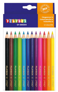 Playbox Set 12 creioane colorate cu varful gros - Img 1