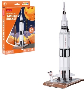 Puzzle 3D Saturn V Rocket - CubicFun, 24 Piese