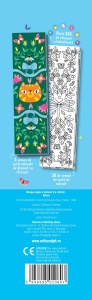 Semne de carte de colorat cu motive din natură și strasuri autoadezive – flori, fluturi și animăluțe, activitate creativă pentru copii.