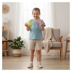 Arc-spirală curcubeu Alldoro din plastic flexibil, cu design multicolor