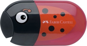 Ascuțitoare Faber-Castell cu radieră - model Buburuză