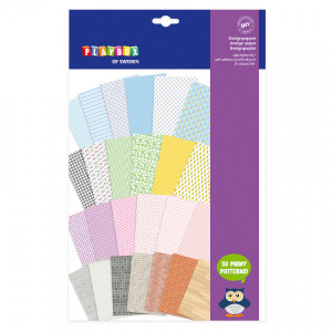 Design paper, self-adhesive, 218 x 318 m, Playbox - Img 1