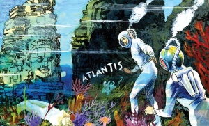Diafilm ilustrat – Submarinul Nautilus navighează prin adâncuri. Poveste clasică educativă pentru copii, cu Căpitanul Nemo.