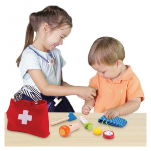 Doctor set, trusa medicala din lemn, Wonderworld - Img 3