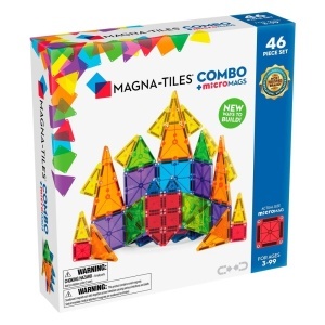 MAGNA-TILES Combo + microMAGS, 46 piese