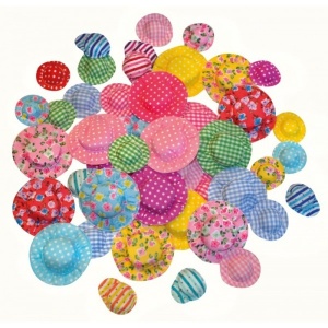 Pălării din Material Textil Playbox – Set 50 bucăți, culori și forme asortate