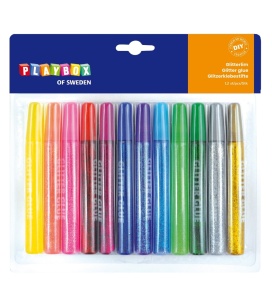 Playbox Glitter glue 12 pcs