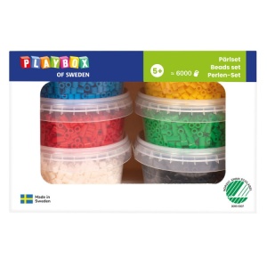 Mărgele de călcat colorate, dimensiune standard – 6000 buc pentru copii, borcane practice pentru depozitare. Activitate creativă și educativă. Plăcuțele se vând separat.