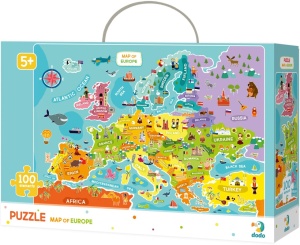 Puzzle Harta Europei, 100 piese