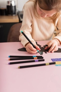 Set creativ cu markere metalice, Fluturi - Sycomore Artissimo - Img 3