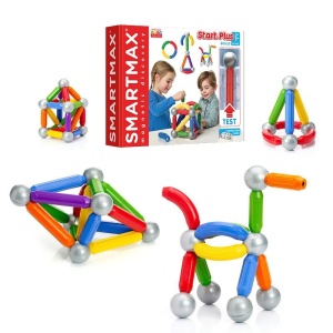 SmartMax Start Plus – set magnetic educativ cu piese mari și colorate, sigur pentru copii 1+, compatibil cu toate seturile SmartMax.