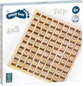 Tabla înmulțirii din lemn Multiplication Tables FSC® 100% - Small Foot