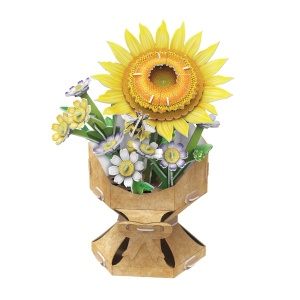 3D puzzle floarea soarelui - Img 3