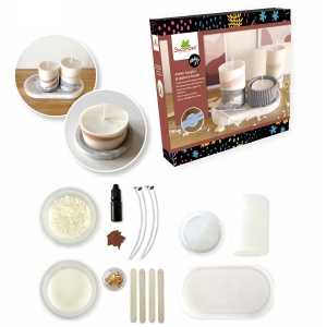 Atelier DIY Sycomore cu Jesmonite și ceară de soia pentru realizarea lumânărilor decorative moderne, activitate creativă pentru copii și adolescenți.