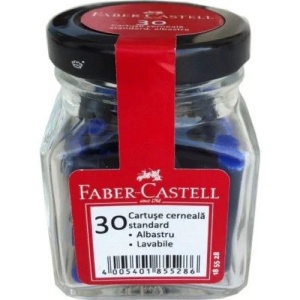 Cartușe cerneală Faber-Castell Royal Blue - 30 bucăți