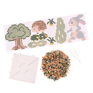 Cutie Playbox Mellow Pastel Mix cu 12.000 de mărgele pastelate – activitate creativă și educativă pentru copii și iubitori de handmade.