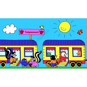 Diafilm ilustrat – Micuțul tren din Valea Mușchiului. Poveste clasică pentru copii, perfectă pentru vizionare cu proiectorul.